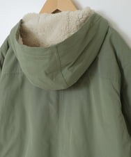 KJUAW05079 a.v.v KIDS(アー・ヴェ・ヴェ) [140-150]裏ボアモッズコート カーキ