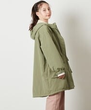 KJUAW05079 a.v.v KIDS(アー・ヴェ・ヴェ) [140-150]裏ボアモッズコート ブラック
