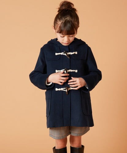 KJUAX02084 a.v.v KIDS [160]【選べる5色展開】ライトフェイクウールダッフルコート