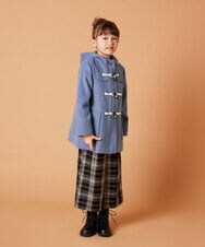 KJUAX02084 a.v.v KIDS(アー・ヴェ・ヴェ) [160]【選べる5色展開】ライトフェイクウールダッフルコート ネイビー
