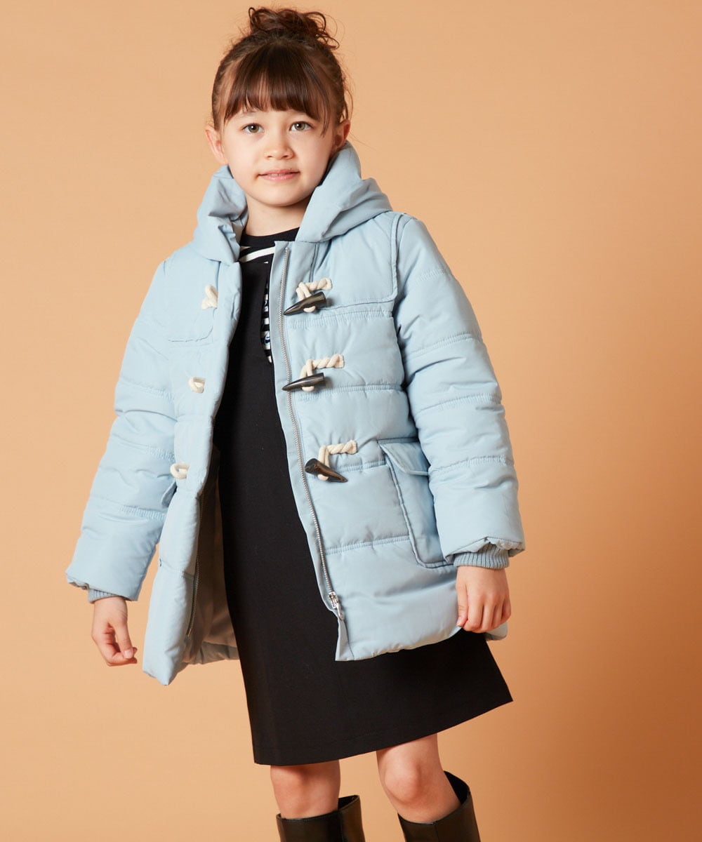 KJUAX03084 a.v.v KIDS(アー・ヴェ・ヴェ) [160]中綿ダッフルコート ライトブルー