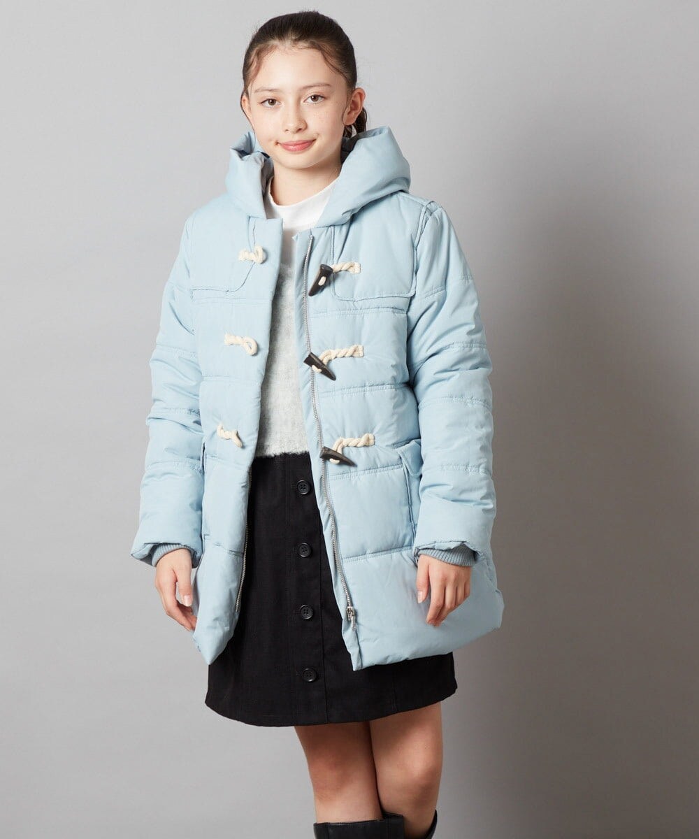 KJUAX03084 a.v.v KIDS(アー・ヴェ・ヴェ) [160]中綿ダッフルコート ライトブルー