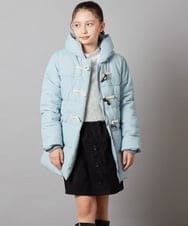 KJUAX03084 a.v.v KIDS(アー・ヴェ・ヴェ) [160]中綿ダッフルコート ライトブルー
