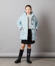 KJUAX03084 a.v.v KIDS(アー・ヴェ・ヴェ) [160]中綿ダッフルコート ライトブルー