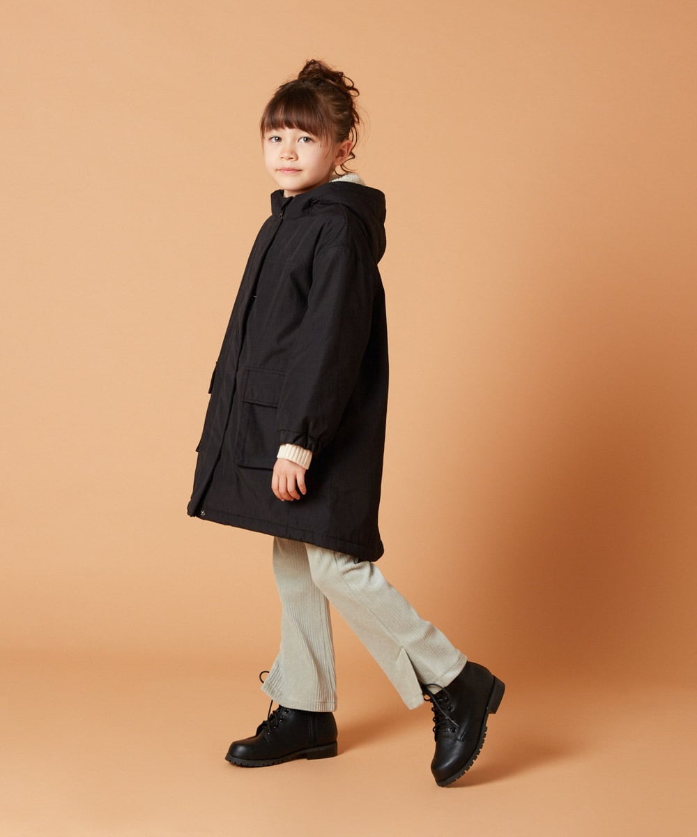 KJUAX05084 a.v.v KIDS(アー・ヴェ・ヴェ) [160]裏ボアモッズコート カーキ