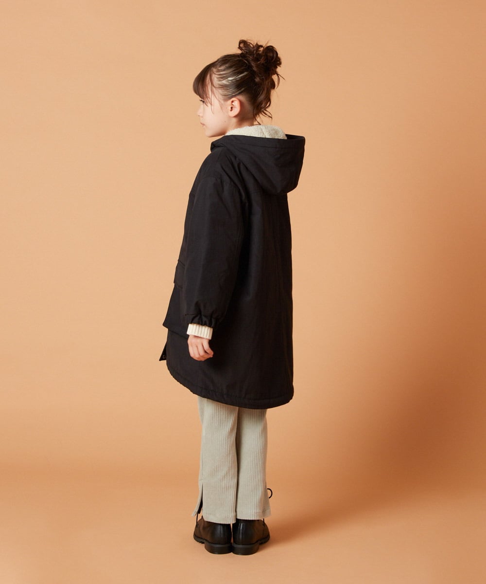 KJUAX05084 a.v.v KIDS(アー・ヴェ・ヴェ) [160]裏ボアモッズコート カーキ