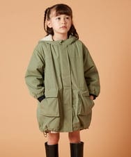 KJUAX05084 a.v.v KIDS(アー・ヴェ・ヴェ) [160]裏ボアモッズコート カーキ