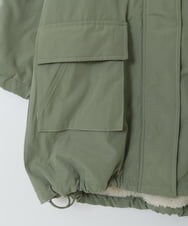 KJUAX05084 a.v.v KIDS(アー・ヴェ・ヴェ) [160]裏ボアモッズコート カーキ