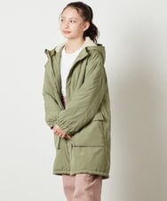 KJUAX05084 a.v.v KIDS(アー・ヴェ・ヴェ) [160]裏ボアモッズコート カーキ