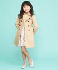 KJUDJ01069 a.v.v KIDS(アー・ヴェ・ヴェ) [100-130]【セレモニースタイル】ウエストリボントレンチコート[WEB限定サイズ] ベージュ