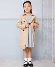KJUDJ01069 a.v.v KIDS(アー・ヴェ・ヴェ) [100-130]【セレモニースタイル】ウエストリボントレンチコート[WEB限定サイズ] ベージュ
