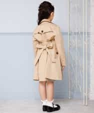 KJUDJ01069 a.v.v KIDS(アー・ヴェ・ヴェ) [100-130]【セレモニースタイル】ウエストリボントレンチコート[WEB限定サイズ] ベージュ