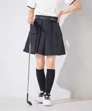 KKLTD11119 a.v.v(アー・ヴェ・ヴェ) レディースゴルフウエア/カーゴキュロットパンツ(ベルト2点SET) グレージュ