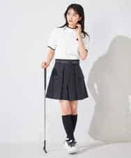 KKLTD11119 a.v.v(アー・ヴェ・ヴェ) レディースゴルフウエア/カーゴキュロットパンツ(ベルト2点SET) グレージュ