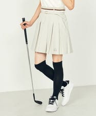 KKLTD12119 a.v.v(アー・ヴェ・ヴェ) レディースゴルフウエア/プリーツキュロット グレージュ