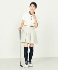 KKLTD12119 a.v.v(アー・ヴェ・ヴェ) レディースゴルフウエア/プリーツキュロット グレージュ