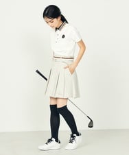 KKLTD12119 a.v.v(アー・ヴェ・ヴェ) レディースゴルフウエア/プリーツキュロット グレージュ