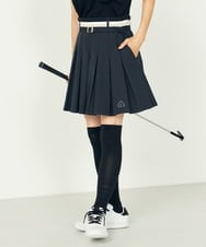 KKLTD12119 a.v.v(アー・ヴェ・ヴェ) レディースゴルフウエア/プリーツキュロット ブラック