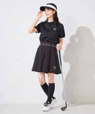 KKLTD13119 a.v.v(アー・ヴェ・ヴェ) レディースゴルフウエア/ハイウエストボックスプリーツキュロット グレージュ
