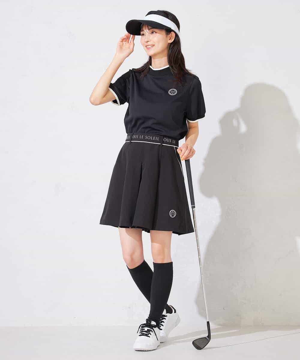 KKLTD13119 a.v.v(アー・ヴェ・ヴェ) レディースゴルフウエア/ハイウエストボックスプリーツキュロット グレージュ