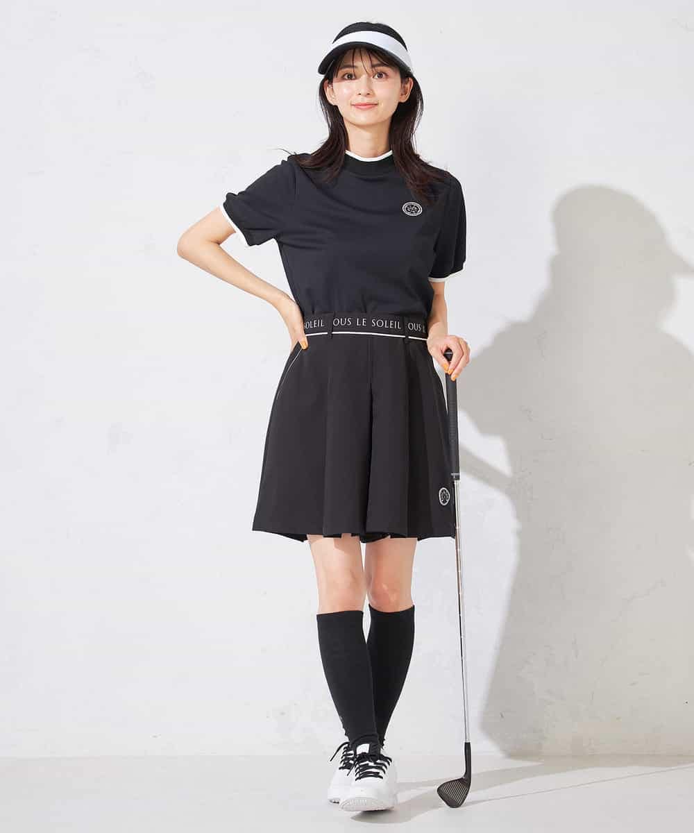 KKLTD13119 a.v.v(アー・ヴェ・ヴェ) レディースゴルフウエア/ハイウエストボックスプリーツキュロット グレージュ