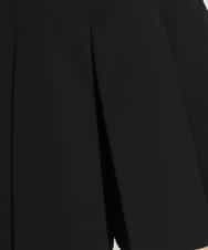 KKLTS05109 a.v.v(アー・ヴェ・ヴェ) レディースゴルフウエア　ハイウエストボックスプリーツキュロット【ペチコートSET】 ブラック
