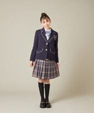 KQCBD01044 a.v.v KIDS(アー・ヴェ・ヴェ) [150-160]【卒服】配色ケーブルカーディガン ホワイト