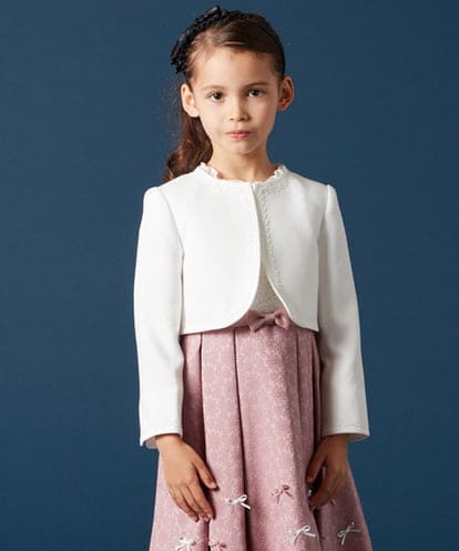 KQCCV01059 a.v.v KIDS [100-130]【セレモニー】ボレロカーディガン