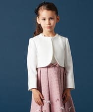 KQCCV01059 a.v.v KIDS(アー・ヴェ・ヴェ) [100-130]【セレモニー】ボレロカーディガン アイボリー