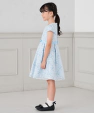KQECD02129 a.v.v KIDS(アー・ヴェ・ヴェ) [110-130]【セレモニー/オケージョン/結婚式】フラワー刺繍セレモニーワンピース ライトブルー