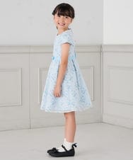 KQECD02129 a.v.v KIDS(アー・ヴェ・ヴェ) [110-130]【セレモニー/オケージョン/結婚式】フラワー刺繍セレモニーワンピース ライトブルー