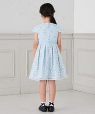KQECD02129 a.v.v KIDS(アー・ヴェ・ヴェ) [110-130]【セレモニー/オケージョン/結婚式】フラワー刺繍セレモニーワンピース ライトブルー