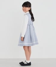 KQECD03119 a.v.v KIDS(アー・ヴェ・ヴェ) [110-130]【セレモニー/オケージョン/結婚式】フラワージャガードジャンスカ ライトブルー