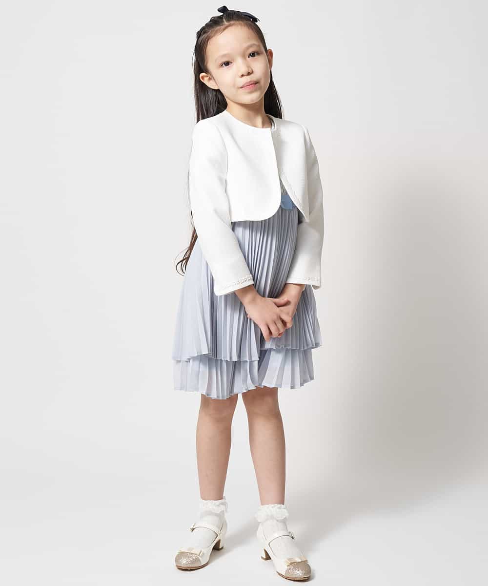 110-130]【セレモニースタイル】レースプリーツワンピース(ワンピース  