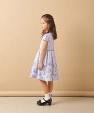 KQECS03109 a.v.v KIDS(アー・ヴェ・ヴェ) [110-130]【セレモニースタイル】フラワープリントセレモニーワンピース ラベンダー