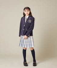 KQHBD01059 a.v.v KIDS(アー・ヴェ・ヴェ) [150-160]【卒服】ラメチェックプリーツスカート ダークグレー