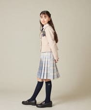 KQHBD01059 a.v.v KIDS(アー・ヴェ・ヴェ) [150-160]【卒服】ラメチェックプリーツスカート ダークグレー