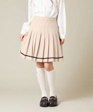 KQHBD02059 a.v.v KIDS(アー・ヴェ・ヴェ) [150-160]【卒服】ラインプリーツスカート ベージュ