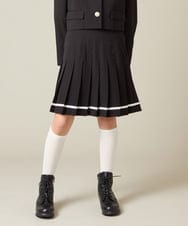 KQHBD02059 a.v.v KIDS(アー・ヴェ・ヴェ) [150-160]【卒服】ラインプリーツスカート ベージュ