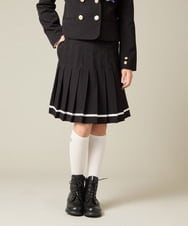 KQHBD02059 a.v.v KIDS(アー・ヴェ・ヴェ) [150-160]【卒服】ラインプリーツスカート ベージュ