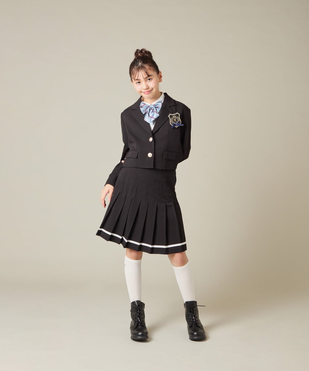 KQHBD02059 a.v.v KIDS(アー・ヴェ・ヴェ) [150-160]【卒服】ラインプリーツスカート ベージュ