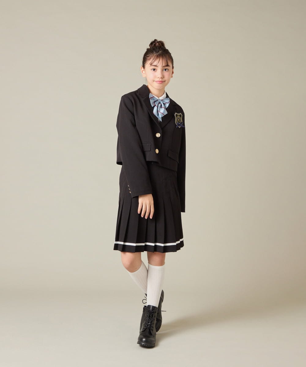 KQHBD02059 a.v.v KIDS(アー・ヴェ・ヴェ) [150-160]【卒服】ラインプリーツスカート ベージュ