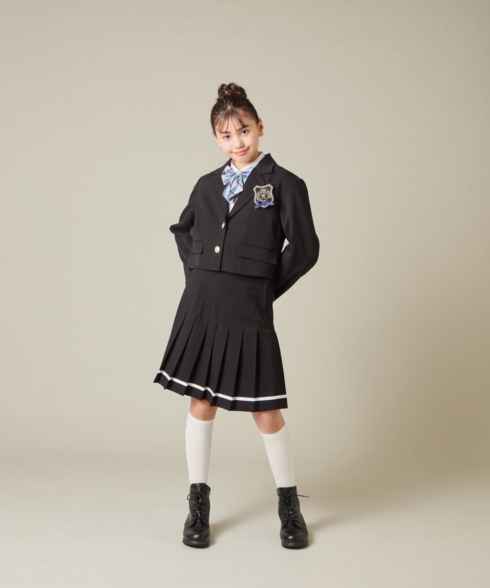 KQHBD02059 a.v.v KIDS(アー・ヴェ・ヴェ) [150-160]【卒服】ラインプリーツスカート ベージュ