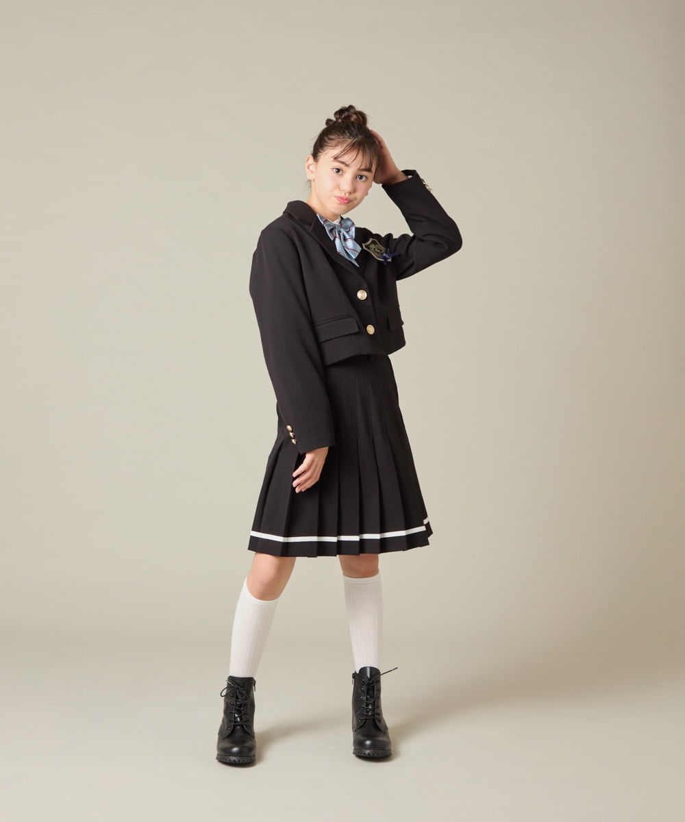 KQHBD02059 a.v.v KIDS(アー・ヴェ・ヴェ) [150-160]【卒服】ラインプリーツスカート ベージュ