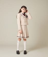 KQHBD02059 a.v.v KIDS(アー・ヴェ・ヴェ) [150-160]【卒服】ラインプリーツスカート ベージュ