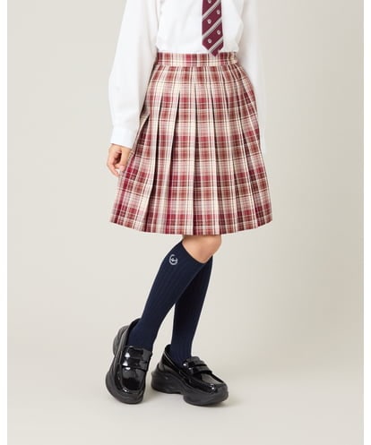 KQHBG01059 a.v.v KIDS [150-160]卒服チェックプリーツスカート