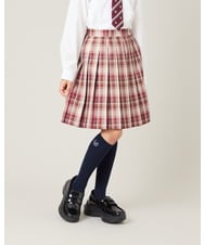 KQHBG01059 a.v.v KIDS(アー・ヴェ・ヴェ) [150-160]卒服チェックプリーツスカート レッド