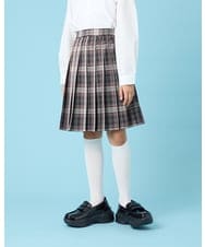 KQHBG01059 a.v.v KIDS(アー・ヴェ・ヴェ) [150-160]卒服チェックプリーツスカート ブラック