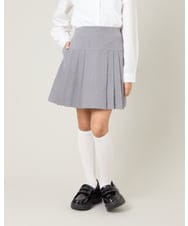 KQHBG03059 a.v.v KIDS(アー・ヴェ・ヴェ) [150-160]卒服フロントプリーツ台形スカート ライトグレー