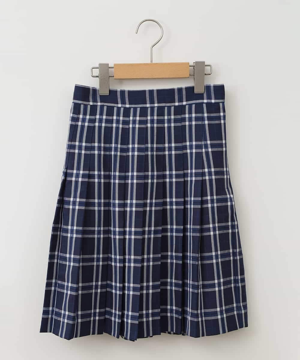 KQHTA01054 a.v.v KIDS(アー・ヴェ・ヴェ) [140-160]【卒服】チェックプリーツスカート ネイビー